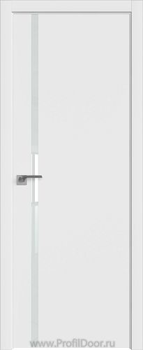 Дверь Profil Doors 22E цвет Аляска кромка ABS в цвет с 4-х сторон стекло Lacobel Белый лак
