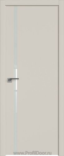 Дверь Profil Doors 22E цвет Магнолия Сатинат кромка ABS в цвет с 4-х сторон стекло Lacobel Белый лак