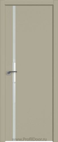 Дверь Profil Doors 22E цвет Шеллгрей кромка ABS в цвет с 4-х сторон стекло Lacobel Белый лак