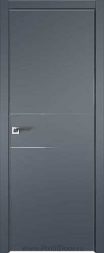 Дверь Profil Doors 41E цвет Антрацит кромка Матовый Алюминий с 4-х сторон