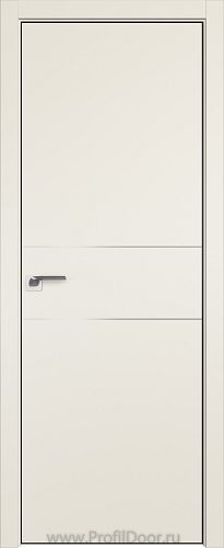 Дверь Profil Doors 41E цвет Магнолия Сатинат кромка BLACK EDITION с 4-х сторон