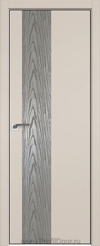 Дверь Profil Doors 5E цвет Санд кромка BLACK EDITION с 4-х сторон вставка Дуб SKY Denim