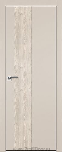 Дверь Profil Doors 5E цвет Санд кромка BLACK EDITION с 4-х сторон вставка Каштан Светлый