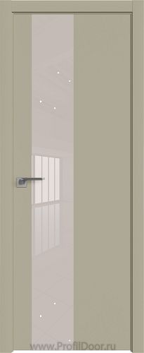 Дверь Profil Doors 5E цвет Шеллгрей кромка ABS в цвет с 4-х сторон стекло Lacobel Перламутровый лак