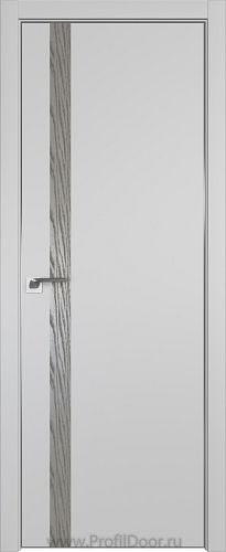 Дверь Profil Doors 6E цвет Манхэттен кромка Матовый Алюминий с 4-х сторон вставка Дуб SKY Denim