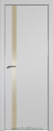 Дверь Profil Doors 6E цвет Манхэттен кромка Матовый Алюминий с 4-х сторон вставка Дуб SKY Крем