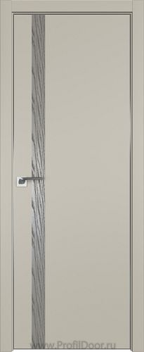 Дверь Profil Doors 6E цвет Шеллгрей кромка Матовый Алюминий с 4-х сторон вставка Дуб SKY Denim