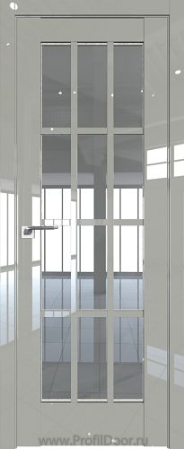 Дверь Profil Doors 102L Галька Люкс стекло Прозрачное