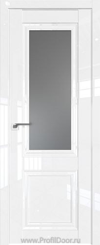 Дверь Profil Doors 123L цвет Белый люкс стекло Графит