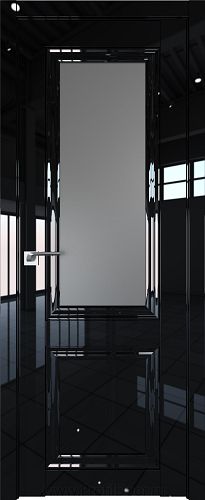 Дверь Profil Doors 123L цвет Черный люкс стекло Графит