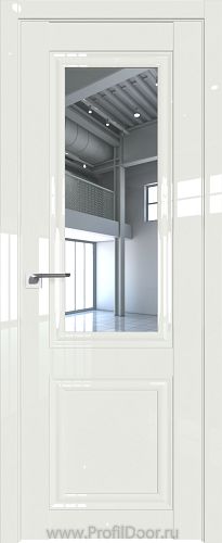 Дверь Profil Doors 123L цвет ДаркВайт Люкс стекло Прозрачное