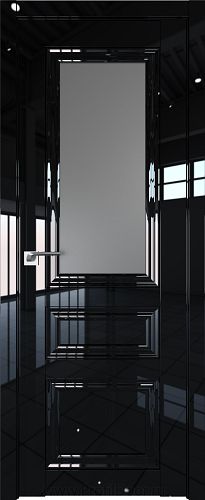 Дверь Profil Doors 125L цвет Черный люкс стекло Графит