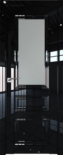 Дверь Profil Doors 125L цвет Черный люкс стекло Матовое