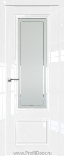 Дверь Profil Doors 2.103L Белый Люкс стекло Гравировка 4