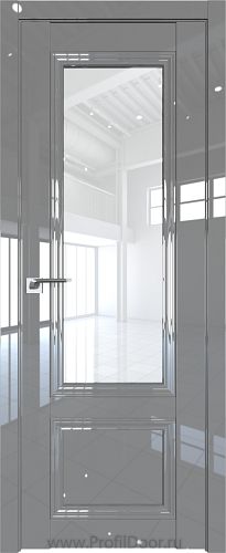 Дверь Profil Doors 2.103L цвет Грей Люкс стекло Прозрачное