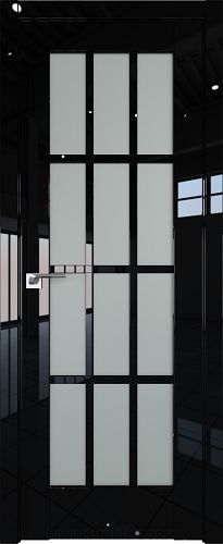 Дверь Profil Doors 102L цвет Черный люкс стекло Матовое
