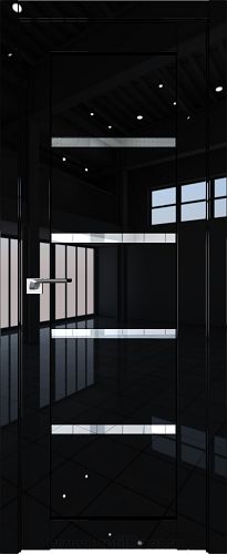Дверь Profil Doors 2.09L цвет Черный люкс стекло Прозрачное