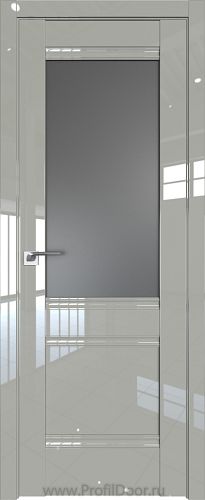 Дверь Profil Doors 2L цвет Галька люкс стекло Графит