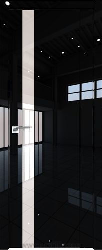 Дверь Profil Doors 62L цвет Черный люкс стекло Lacobel Перламутровый лак