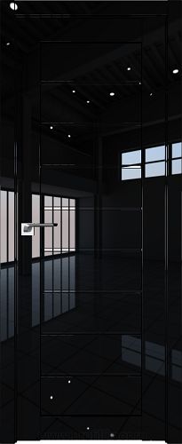 Дверь Profil Doors 73L цвет Черный люкс стекло Черный Триплекс