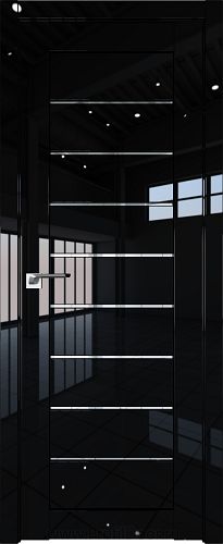 Дверь Profil Doors 73L цвет Черный люкс стекло Прозрачное