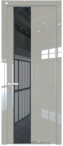 Дверь Profil Doors 19LA цвет Галька люкс стекло Зеркало Grey цвет профиля Серебро