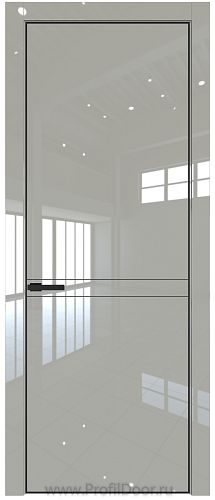 Дверь Profil Doors 11LE цвет Галька люкс кромка Черный матовый RAL9005