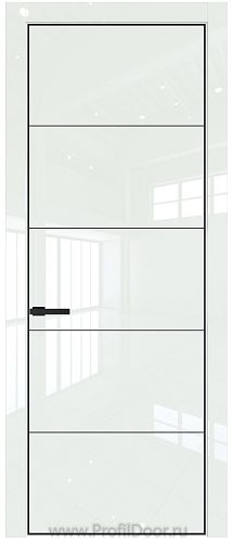Дверь Profil Doors 15LE цвет ДаркВайт Люкс кромка Черный матовый RAL9005