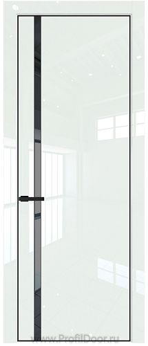 Дверь Profil Doors 21LE цвет ДаркВайт Люкс кромка Черный матовый RAL9005 стекло Зеркало Grey