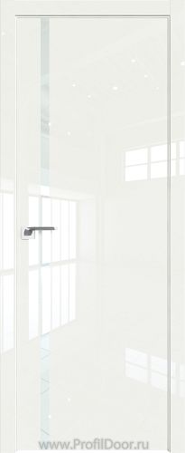 Дверь Profil Doors 22LK цвет ДаркВайт Люкс кромка ABS в цвет с 4-х сторон стекло Lacobel Белый лак