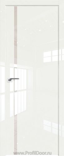 Дверь Profil Doors 22LK цвет ДаркВайт Люкс кромка ABS в цвет с 4-х сторон стекло Lacobel Перламутровый лак