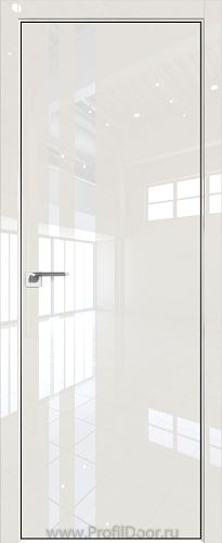 Дверь Profil Doors 16LK цвет Магнолия люкс кромка BLACK EDITION с 4-х сторон стекло Lacobel лак Классик