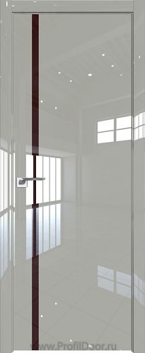 Дверь Profil Doors 22LK цвет Галька люкс кромка ABS в цвет с 4-х сторон стекло Lacobel Коричневый лак