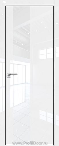 Дверь Profil Doors 5LK цвет Белый люкс кромка BLACK EDITION с 4-х сторон стекло Lacobel лак Классик