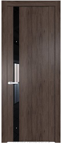 Дверь Profil Doors 1.2N цвет Дуб Тобакко стекло Черный Лак
