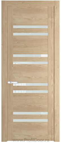 Дверь Profil Doors 1.6N цвет Каштан Натуральный стекло Белый Триплекс