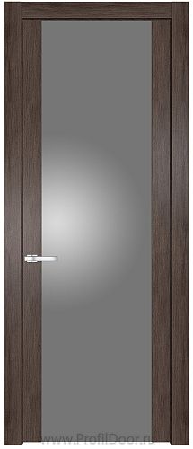 Дверь Profil Doors 1.7N цвет Дуб Тобакко стекло Серебрянный Лак