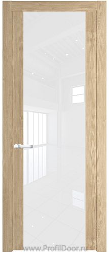 Дверь Profil Doors 1.7N цвет Каштан Натуральный стекло Lacobel лак Классик