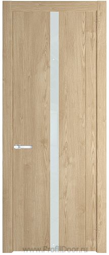 Дверь Profil Doors 1.8N цвет Каштан Натуральный стекло Белый Лак