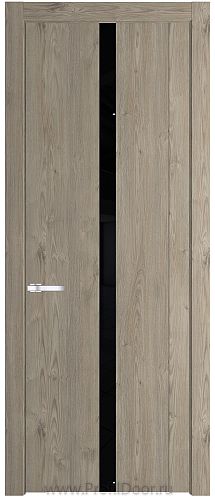 Дверь Profil Doors 1.8N цвет Каштан Темный стекло Черный Лак