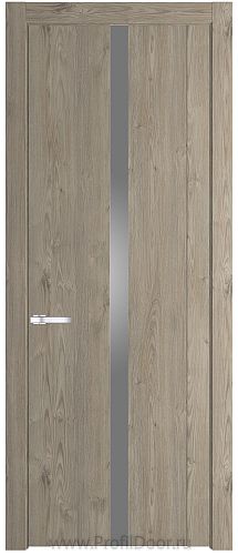Дверь Profil Doors 1.8N цвет Каштан Темный стекло Серебрянный Лак