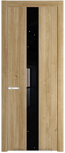 Дверь Profil Doors 1.9N цвет Дуб Карамель стекло Черный Лак