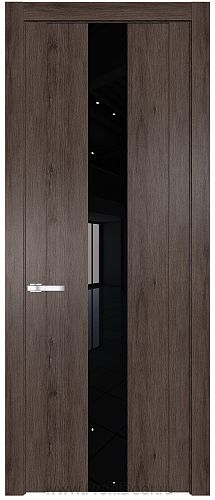 Дверь Profil Doors 1.9N цвет Дуб Тобакко стекло Черный Лак