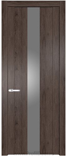 Дверь Profil Doors 1.9N цвет Дуб Тобакко стекло Серебрянный Лак