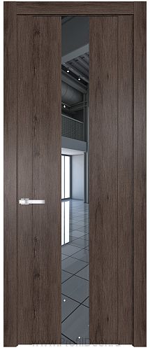 Дверь Profil Doors 1.9N цвет Дуб Тобакко стекло Зеркало