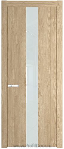 Дверь Profil Doors 1.9N цвет Каштан Натуральный стекло Белый Лак