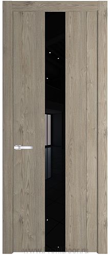 Дверь Profil Doors 1.9N цвет Каштан Темный стекло Черный Лак