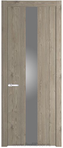 Дверь Profil Doors 1.9N цвет Каштан Темный стекло Серебрянный Лак