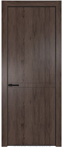 Дверь Profil Doors 11NE цвет Дуб Тобакко кромка Черный матовый RAL9005