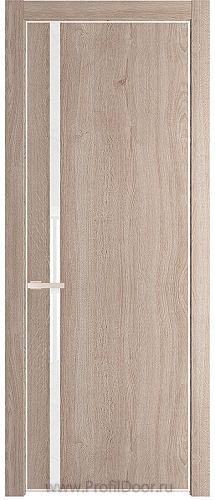Дверь Profil Doors 21NE цвет Дуб Сонома кромка Крем Вайт стекло Lacobel лак Классик